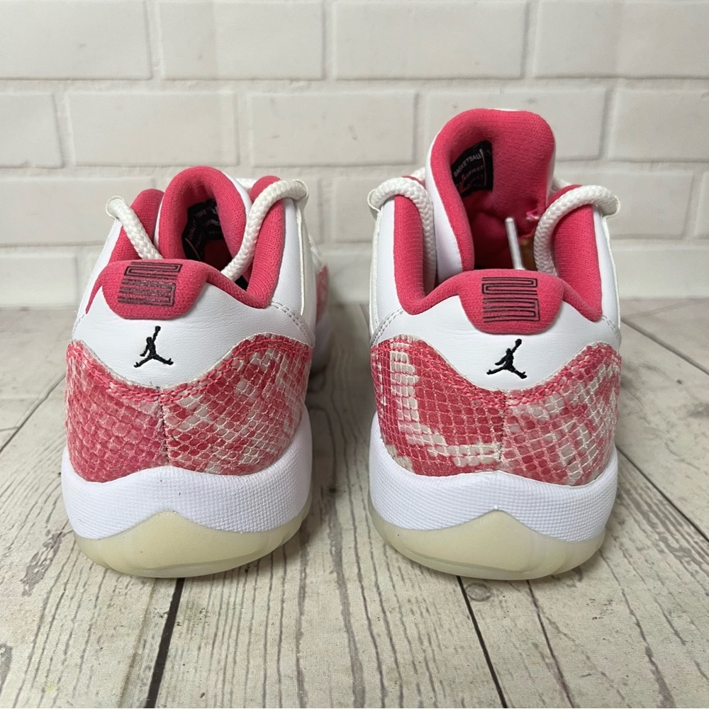 Nike Air Jordan 11 Low Retro XI Pink  Snakeskin AH7860-106 Womens Size 8 - Picture 3 of 14